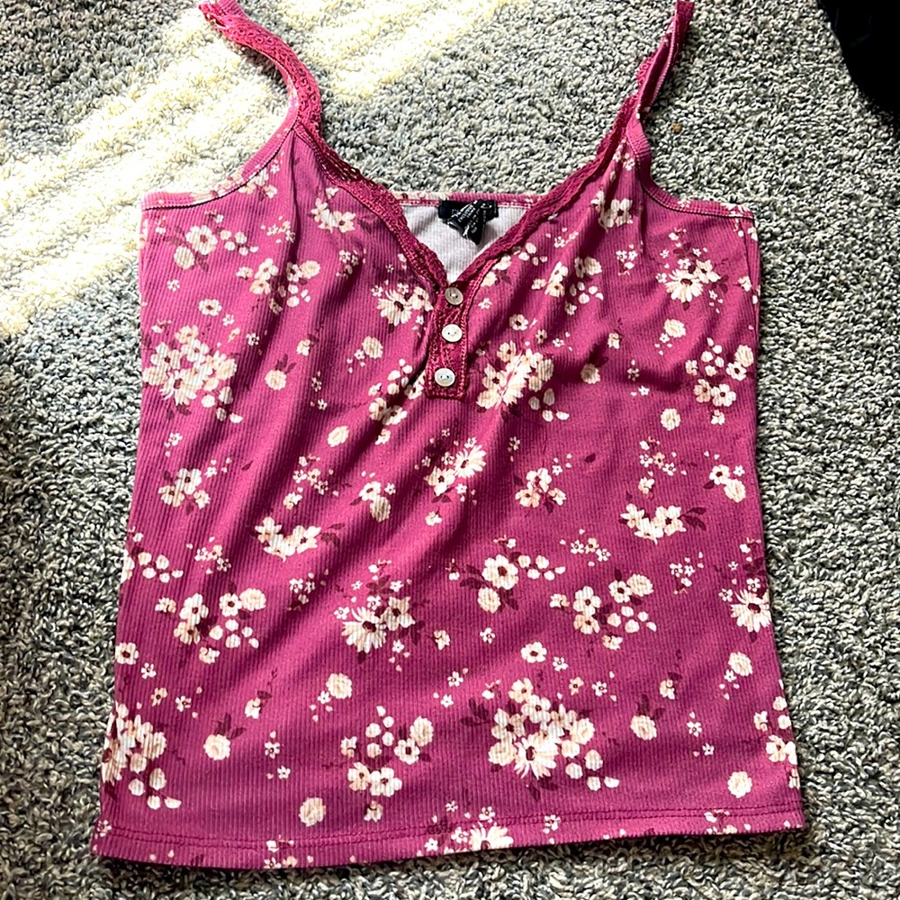 Rue21 pajama crop top tang top